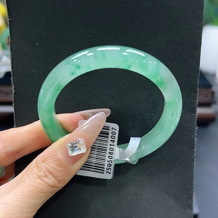 石英质玉（非洲翠）未镶嵌手镯53-54