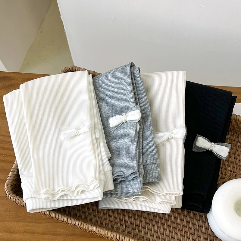 莫代尔女童打底裤韩版儿童外穿螺纹薄款内裤中学生休闲女童内裤