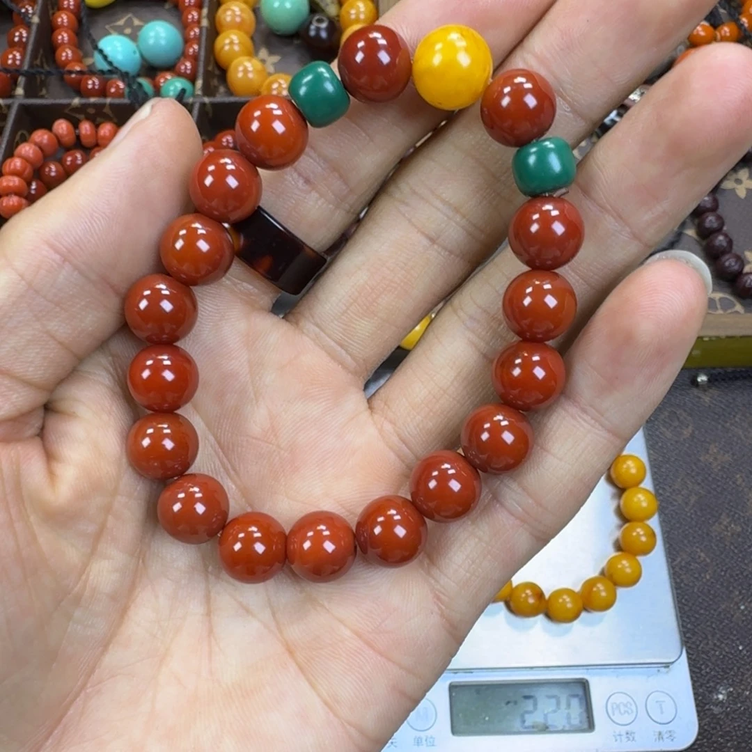 南红玛瑙未镶嵌手链