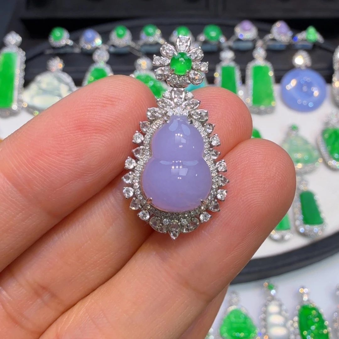 翡翠18K金镶嵌耳饰收到货48小时鉴赏期