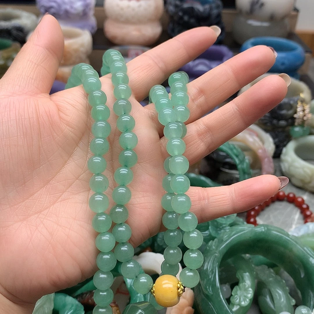 毛衣链未镶嵌石英质玉