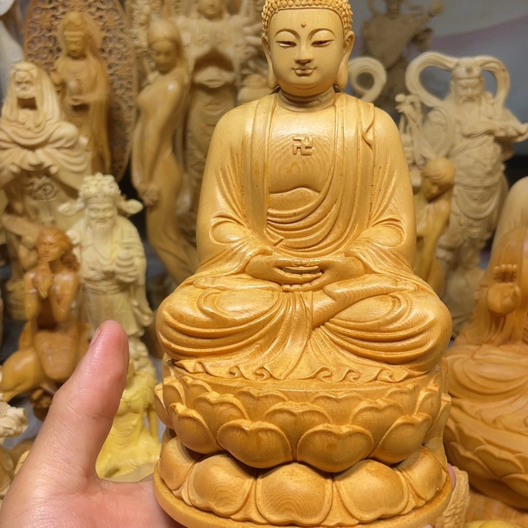 黄杨木大号坐如来