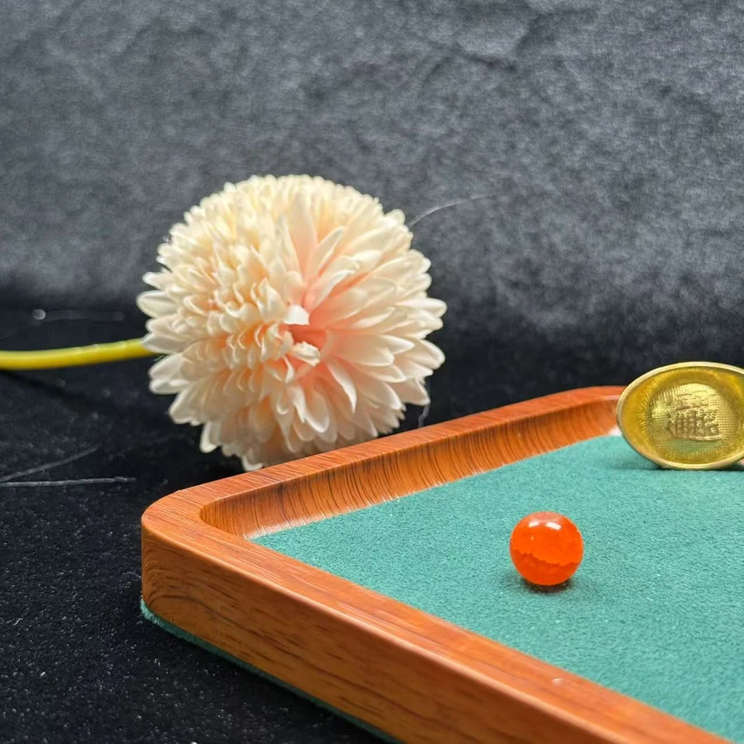 璀璨设计Y1997牛黄单珠玛瑙配摆件J112