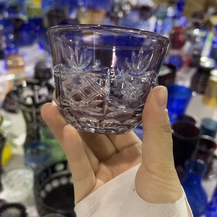 手柄款水晶玻璃微瑕一个