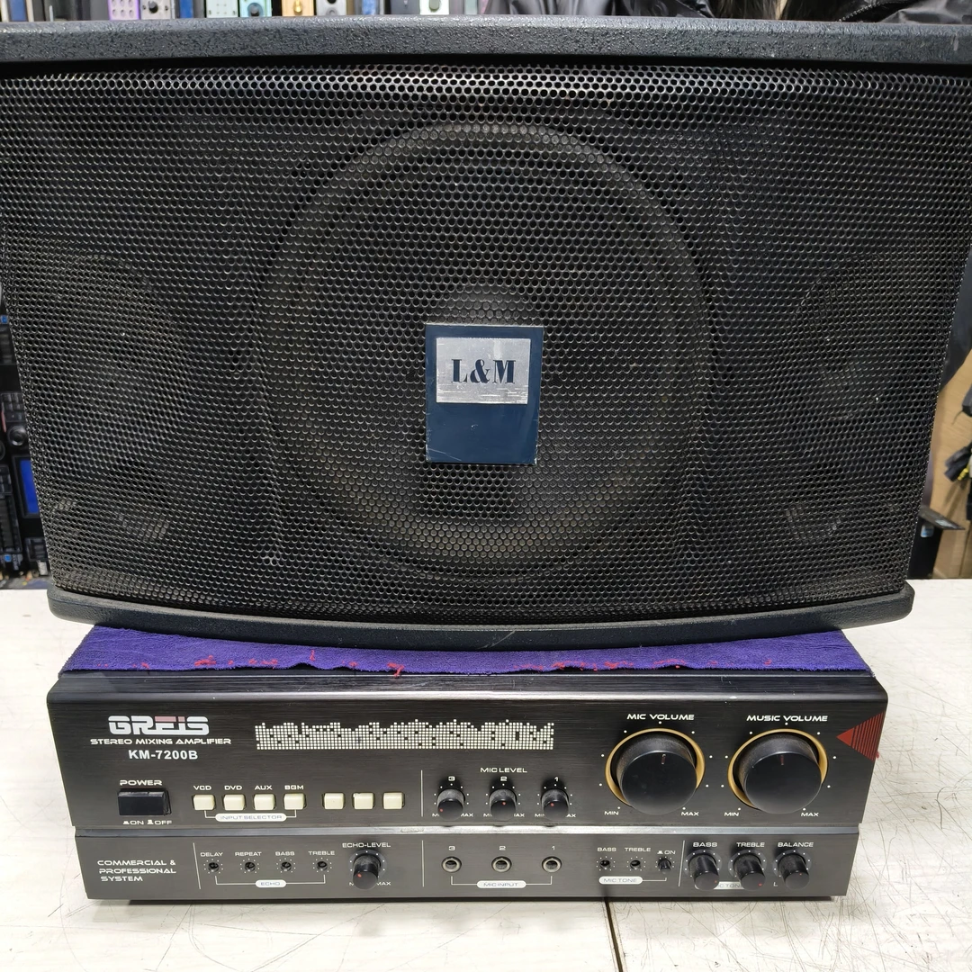 不包邮，正常使用合并功放一台10寸音箱一对