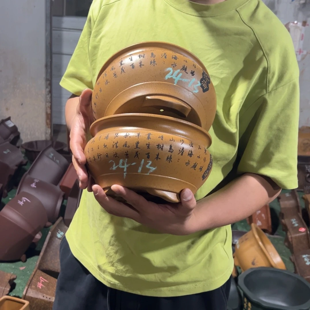 紫砂花盆紫砂花盆