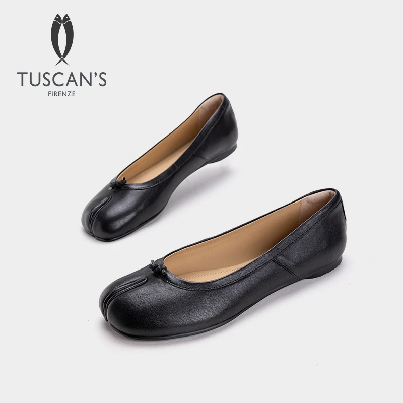 TUSCAN'S平底浅口玛丽珍鞋单鞋平跟复古百搭女鞋时代双鱼