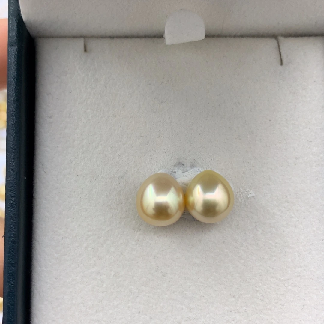 海水珍珠裸珠特价极光水滴对珠