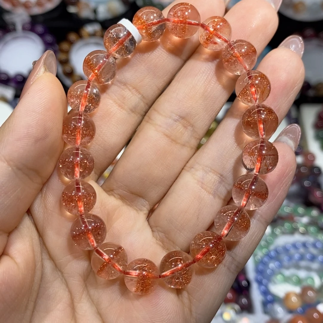 水晶手链未镶嵌芬达色金草莓9➕