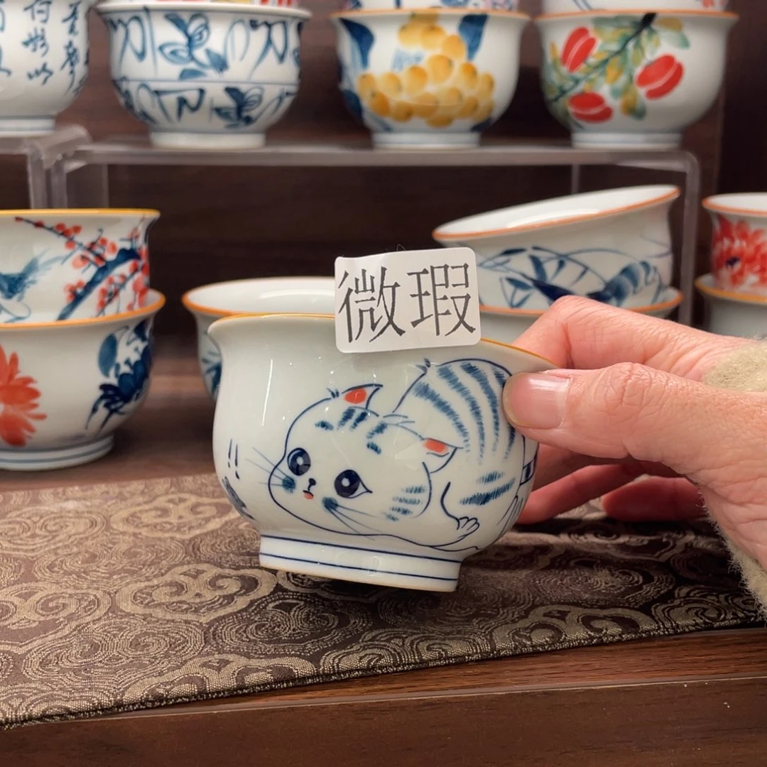 微瑕釉下彩纯手绘