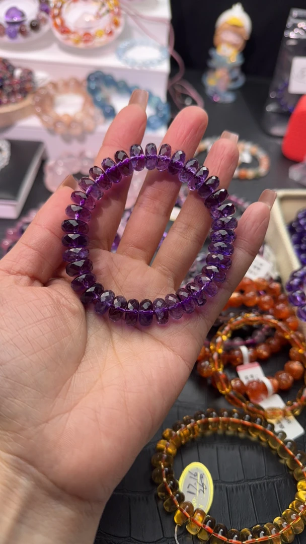 天然巴西紫水晶手串