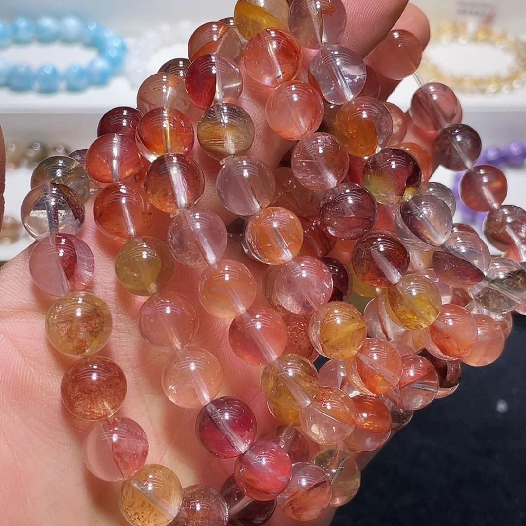 水晶手链未镶嵌彩胶花11+多样性，任发其一