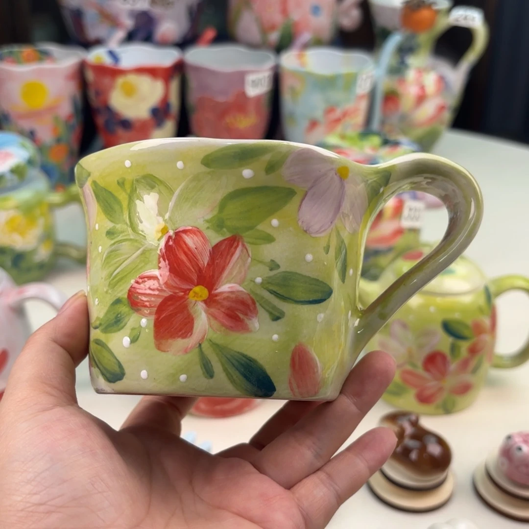 景德镇手绘高温釉下彩陶瓷茶具