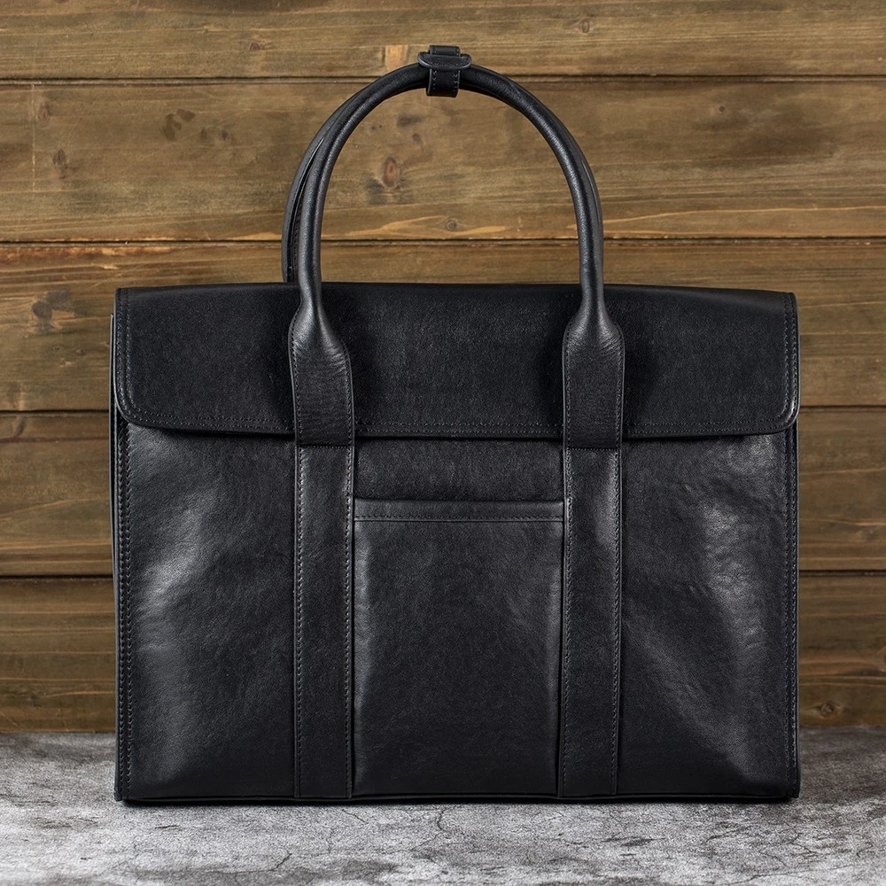 商务手袋真皮男士植物鞣制第一层牛皮男士包大容量商务旅行公文包