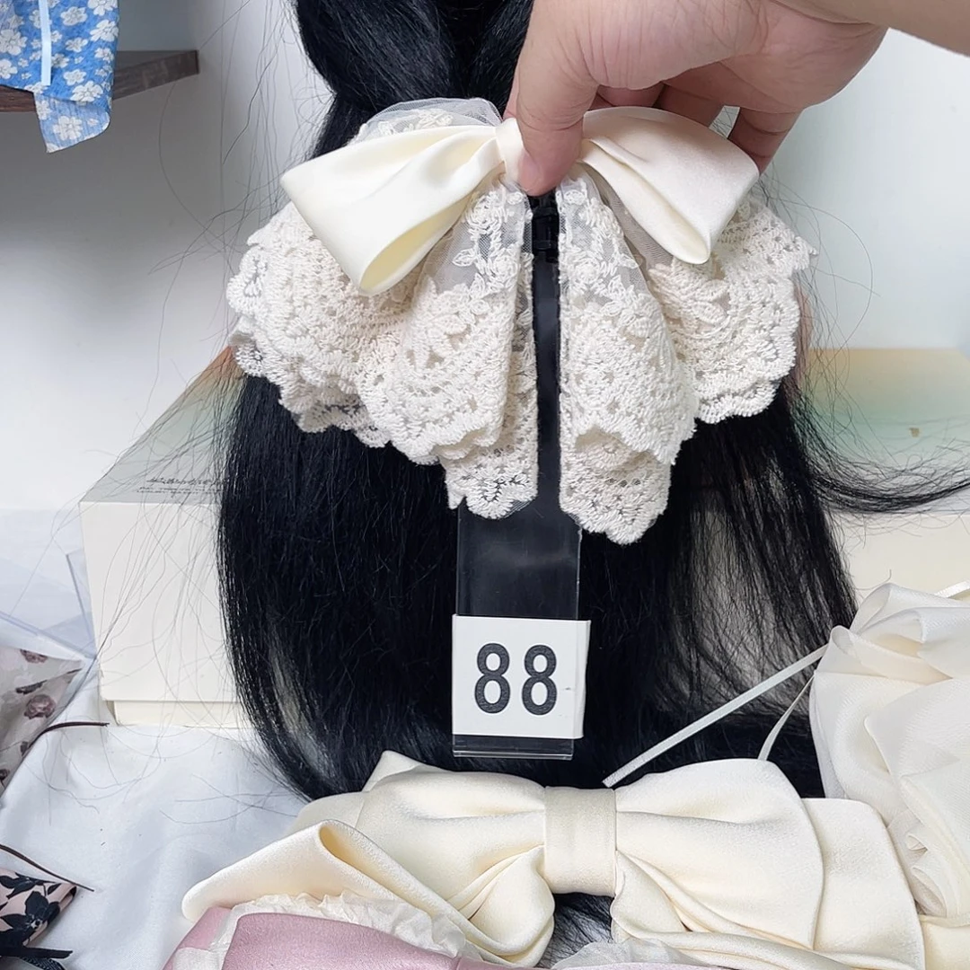 皮质非金属蝴蝶结发夹