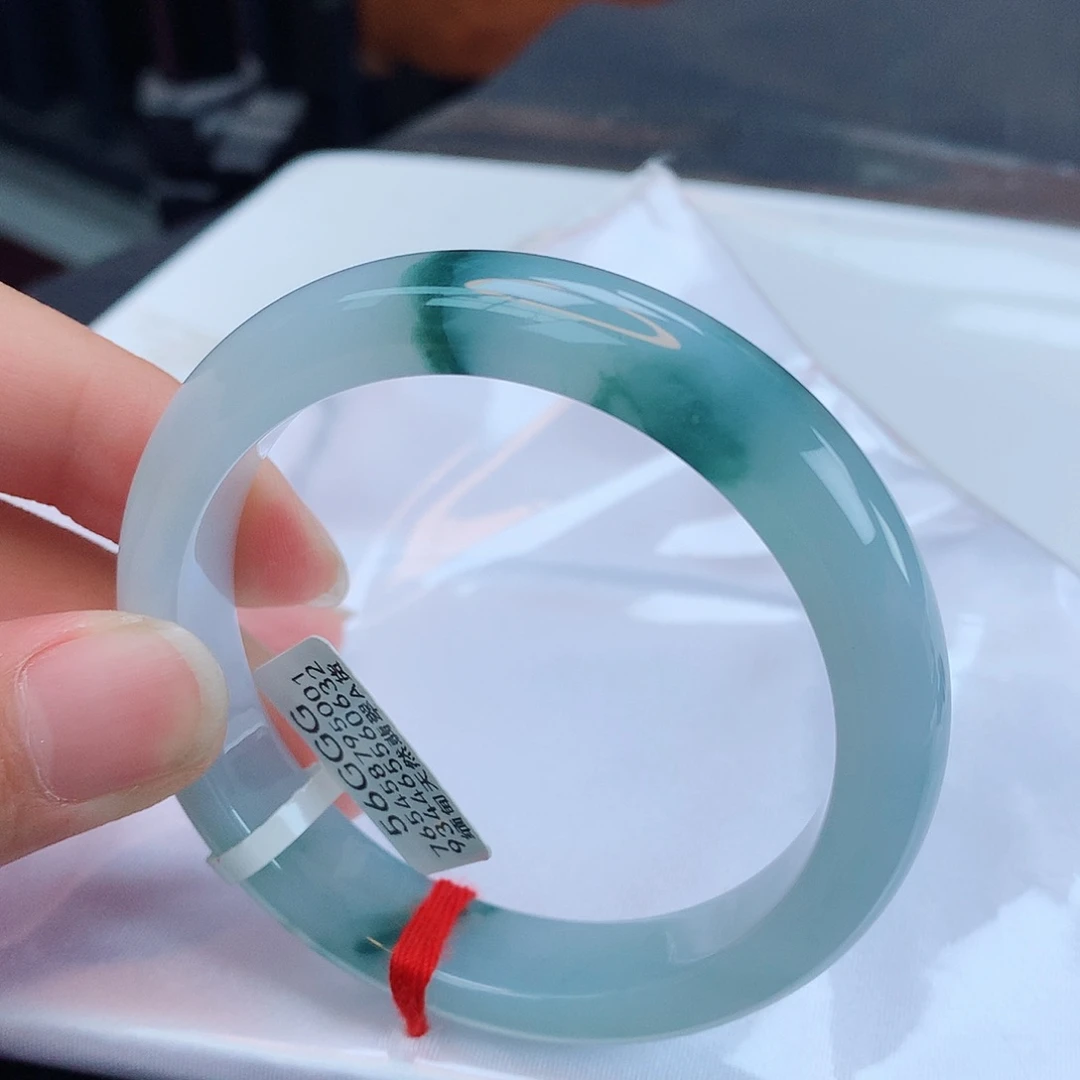 翡翠手镯未镶嵌天然缅甸翡翠A货手镯