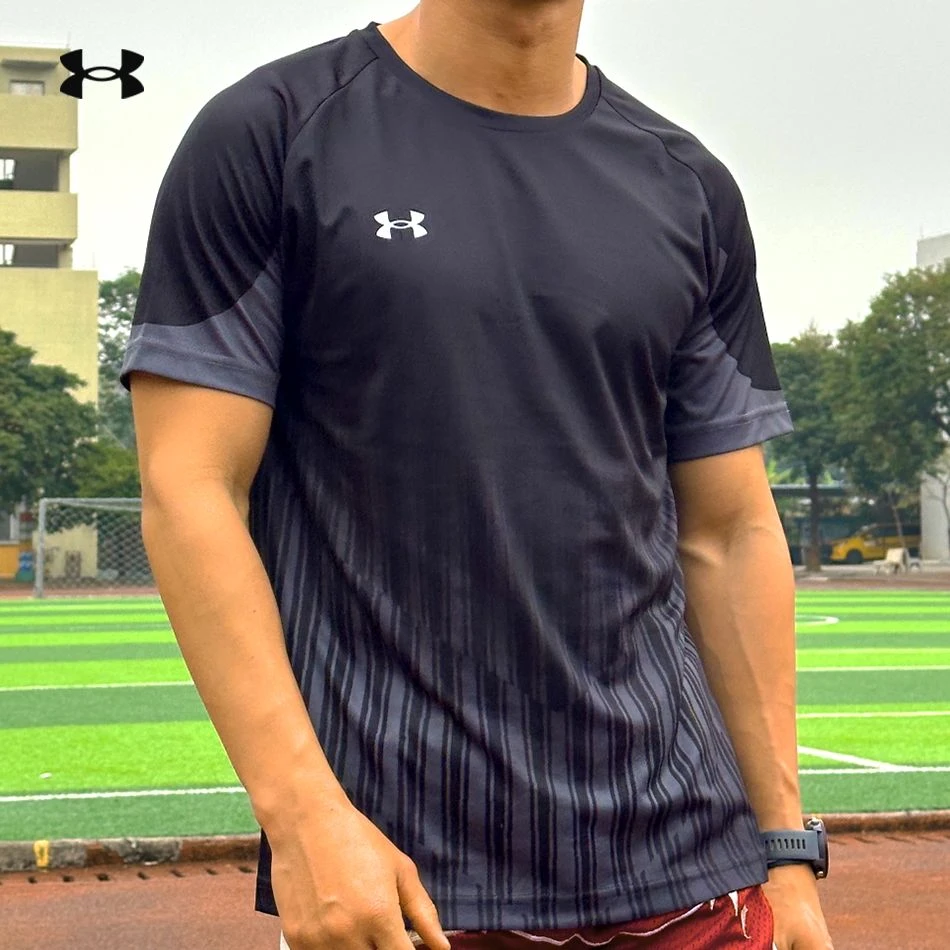 安德玛正品运动短袖速干训练t恤运动健身针织圆领透气短袖球衣