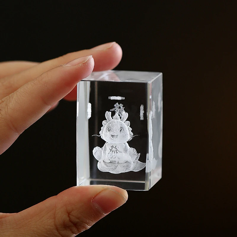 国潮新款龙年水晶玻璃盖置茶壶盖碗盖子配件祥龙盖置壶盖茶道用具