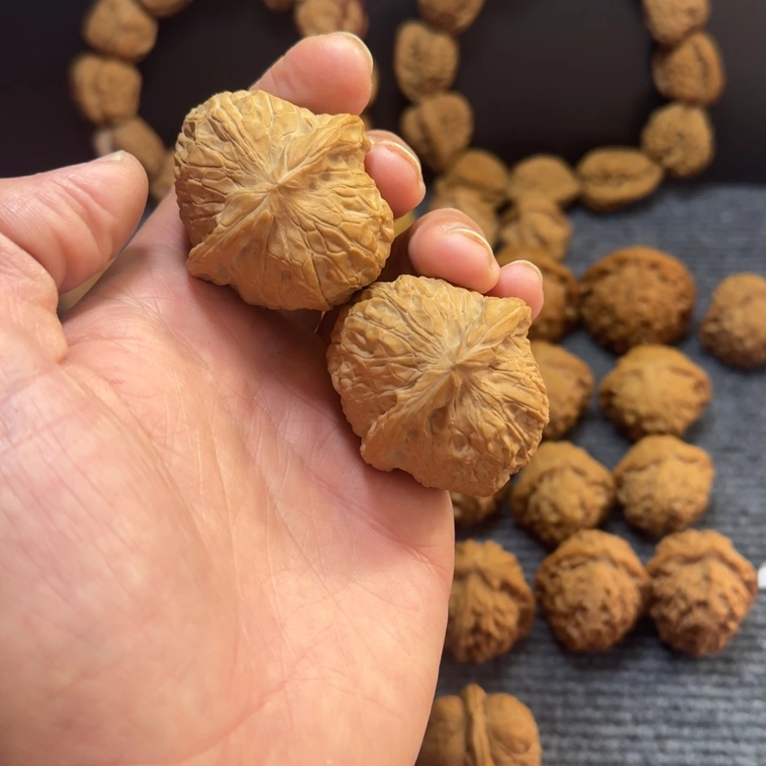 把件文玩核桃南瓜墩45尺全品