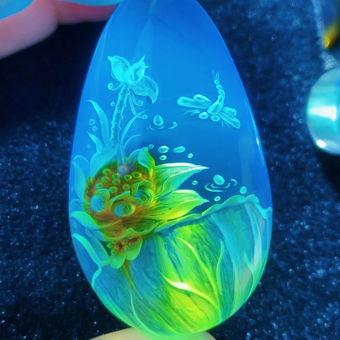 【闪购商品】金珀颈饰未镶嵌琥珀阴雕