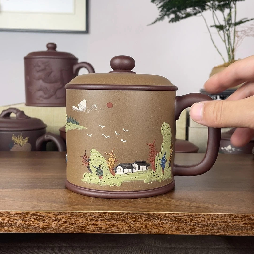 驼***铃茶杯紫砂紫砂盖杯500次、