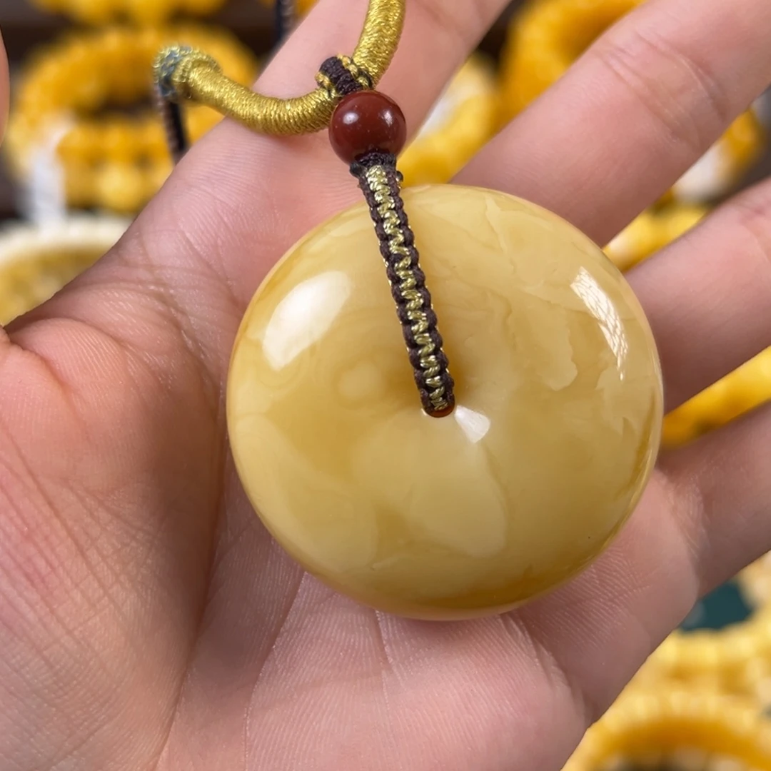 琥珀未镶嵌手串扣子