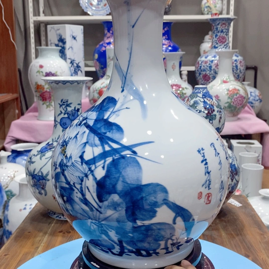 摆件景德镇陶瓷花瓶
