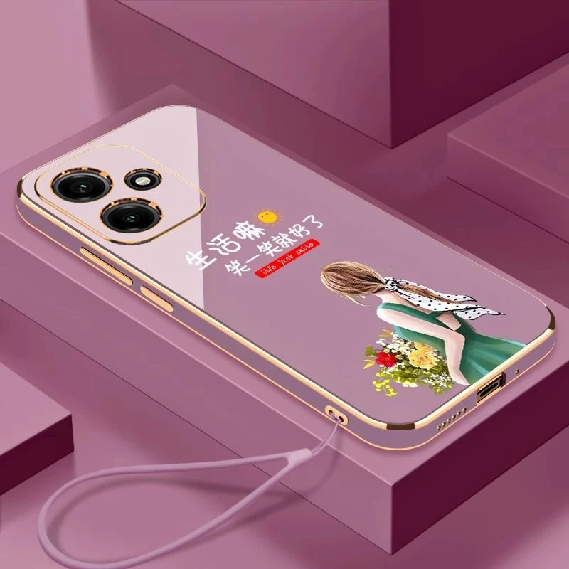 适用华为荣耀400手机壳DNN一AN00可爱小清新5G防摔网红超薄软壳女