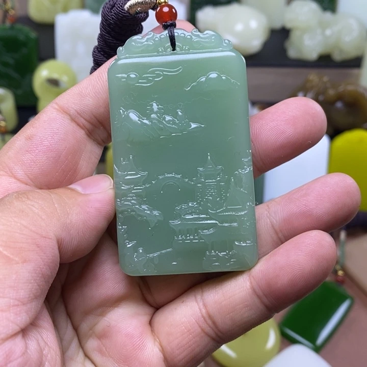 湖水绿牌一物一拍