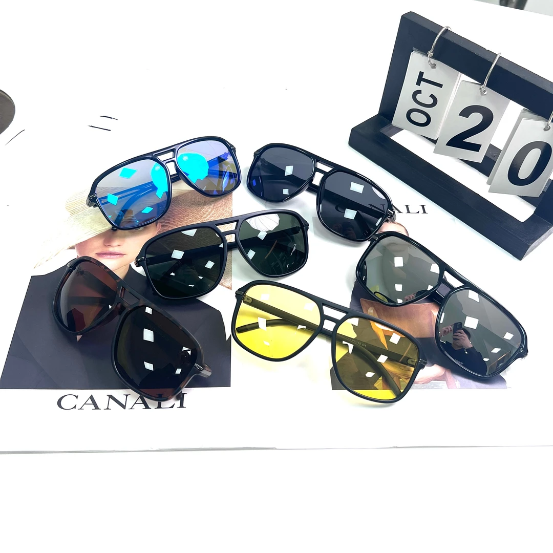 网红时尚百搭太阳镜潮流街拍个性方框复古遮阳镜防紫外线