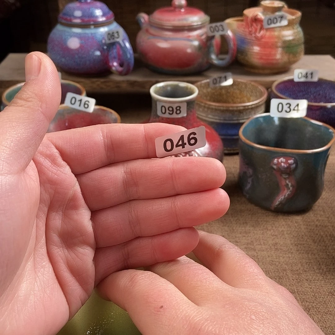 优***美瓷片钧瓷茶壶艺术