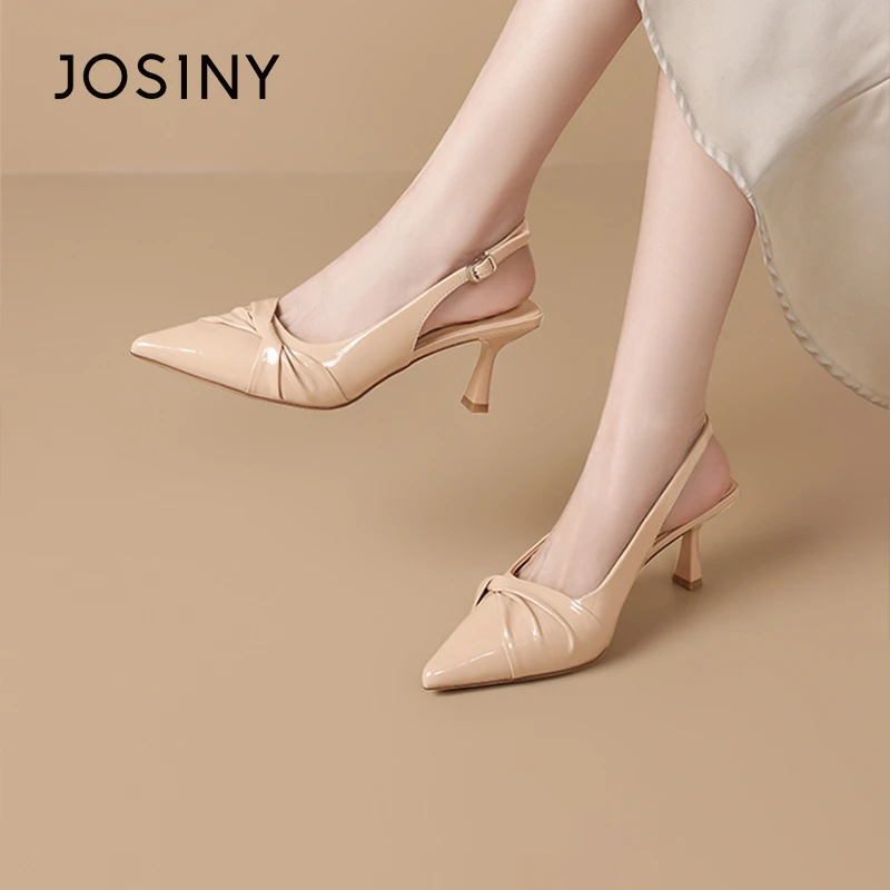 卓诗尼气质绝美时装凉鞋女夏新款尖头浅口时尚百搭软底521A34122