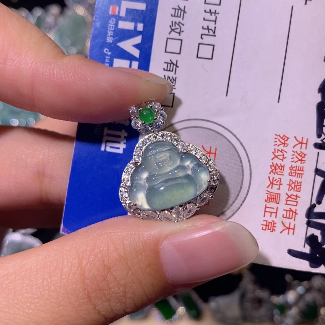 翡翠未镶嵌颈饰天然