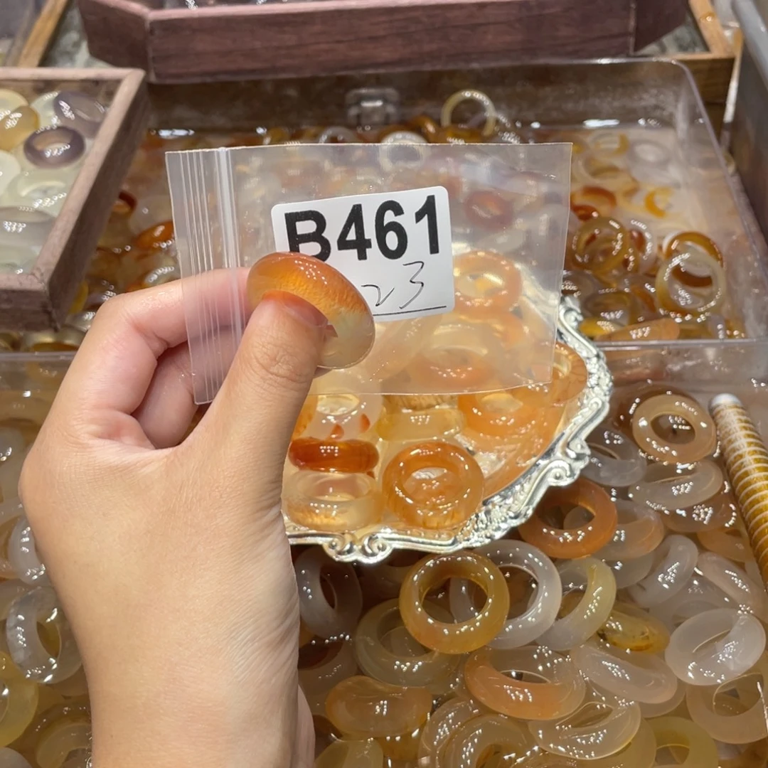 玛瑙/玉髓未镶嵌戒指461