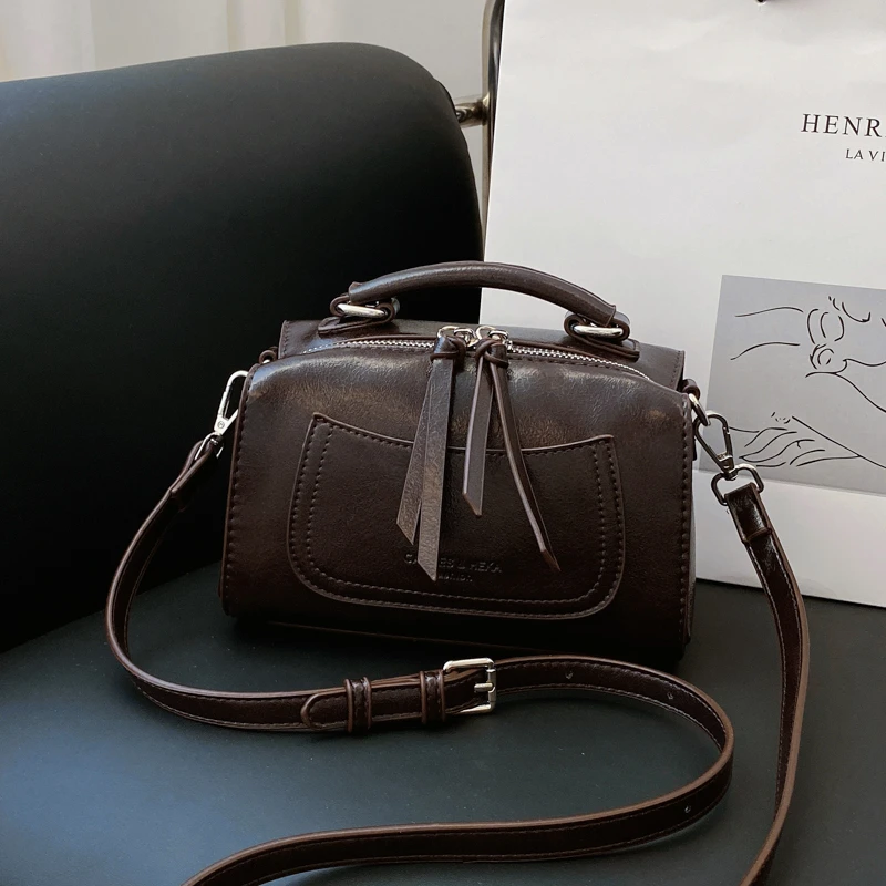 【往事邮差】秋冬小众百搭休闲时尚单肩腋下女士简约韩版斜跨手提包