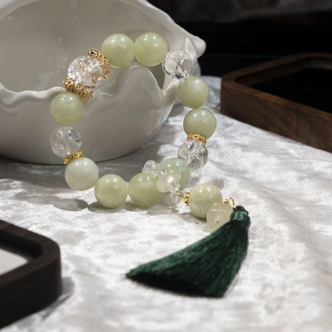 【苔】满满家原创岫玉手串 多样性发货 发其一