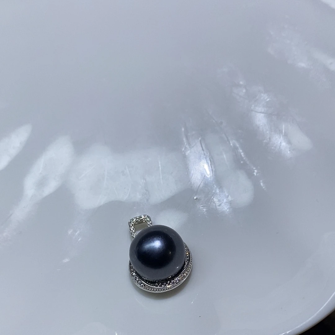 银S925镶嵌海水珍珠颈饰