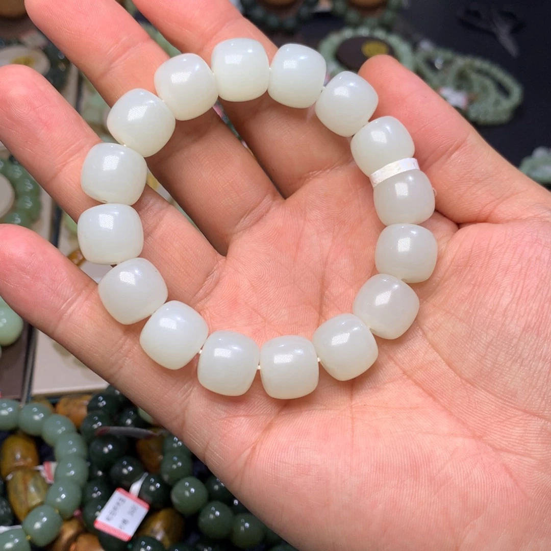 和田玉手链未镶嵌D*