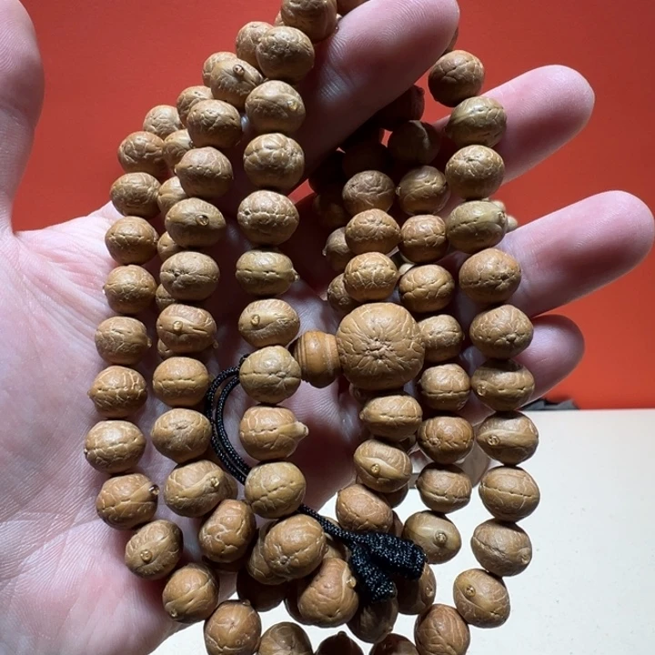 凤眼菩提手串11.5mm凤眼菩提实心飞碟108