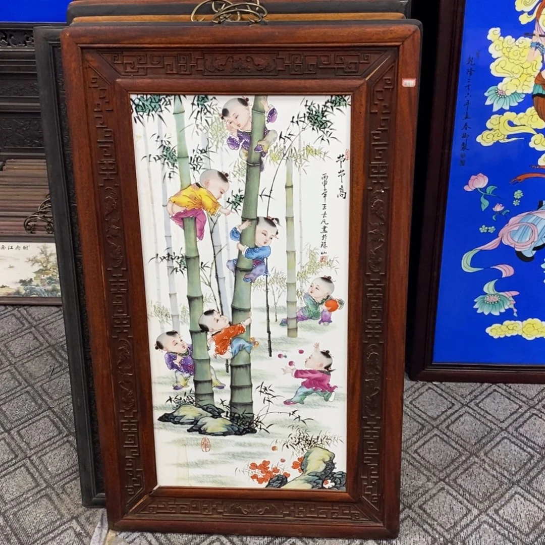 瓷100*60 景德镇瓷板画柴窑烧制