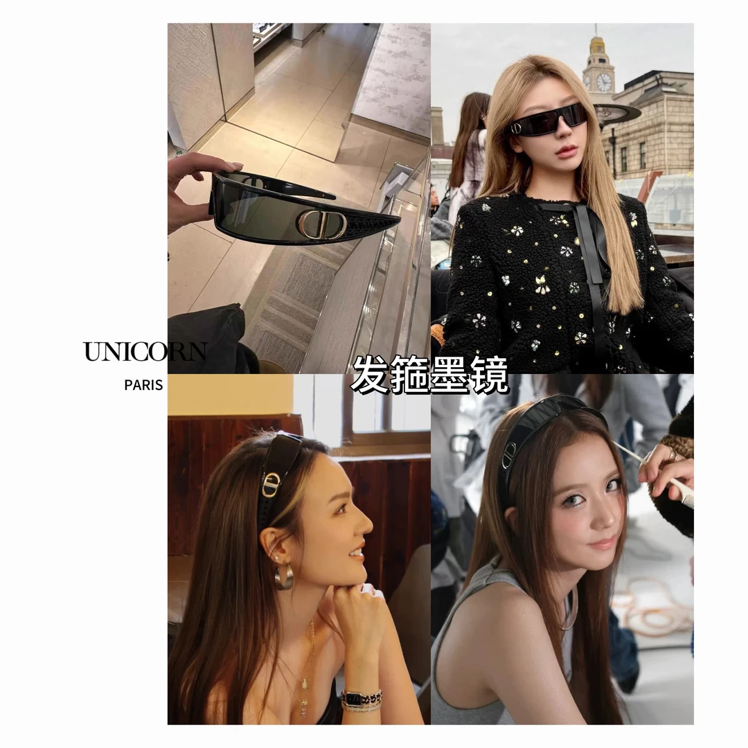 CD发箍墨镜走秀款未来感两用眼镜 YJ0039-1