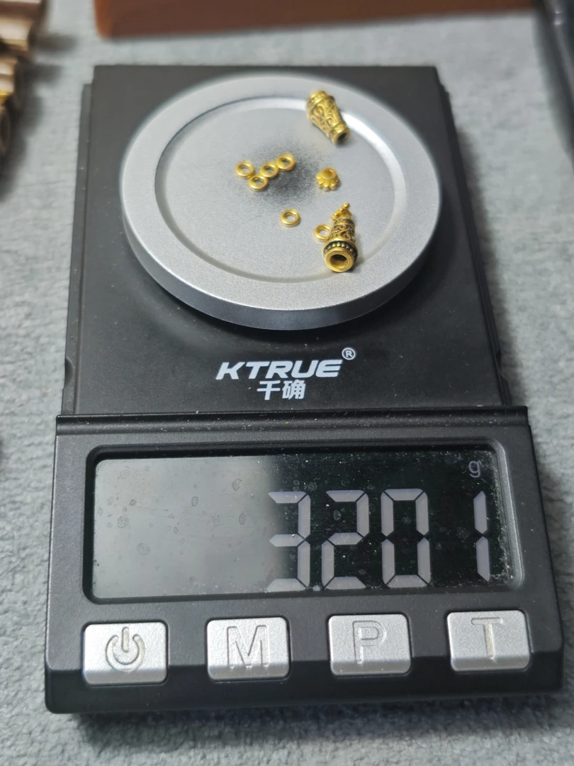 足金999弟子珠黄金文玩配饰