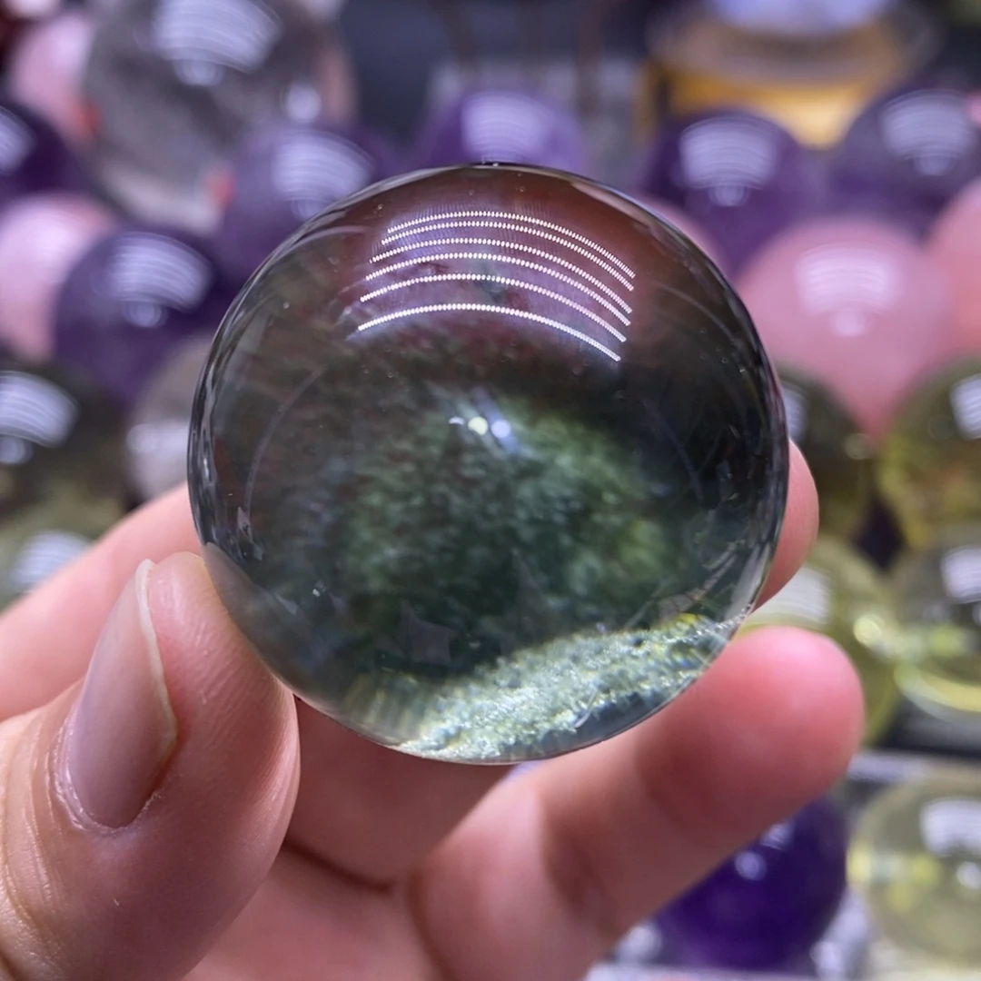 未镶嵌珠宝半成品紫晶666高透绿幽灵