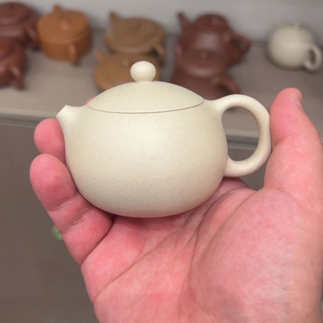 茶壶紫砂微瑕100cc象牙白西施