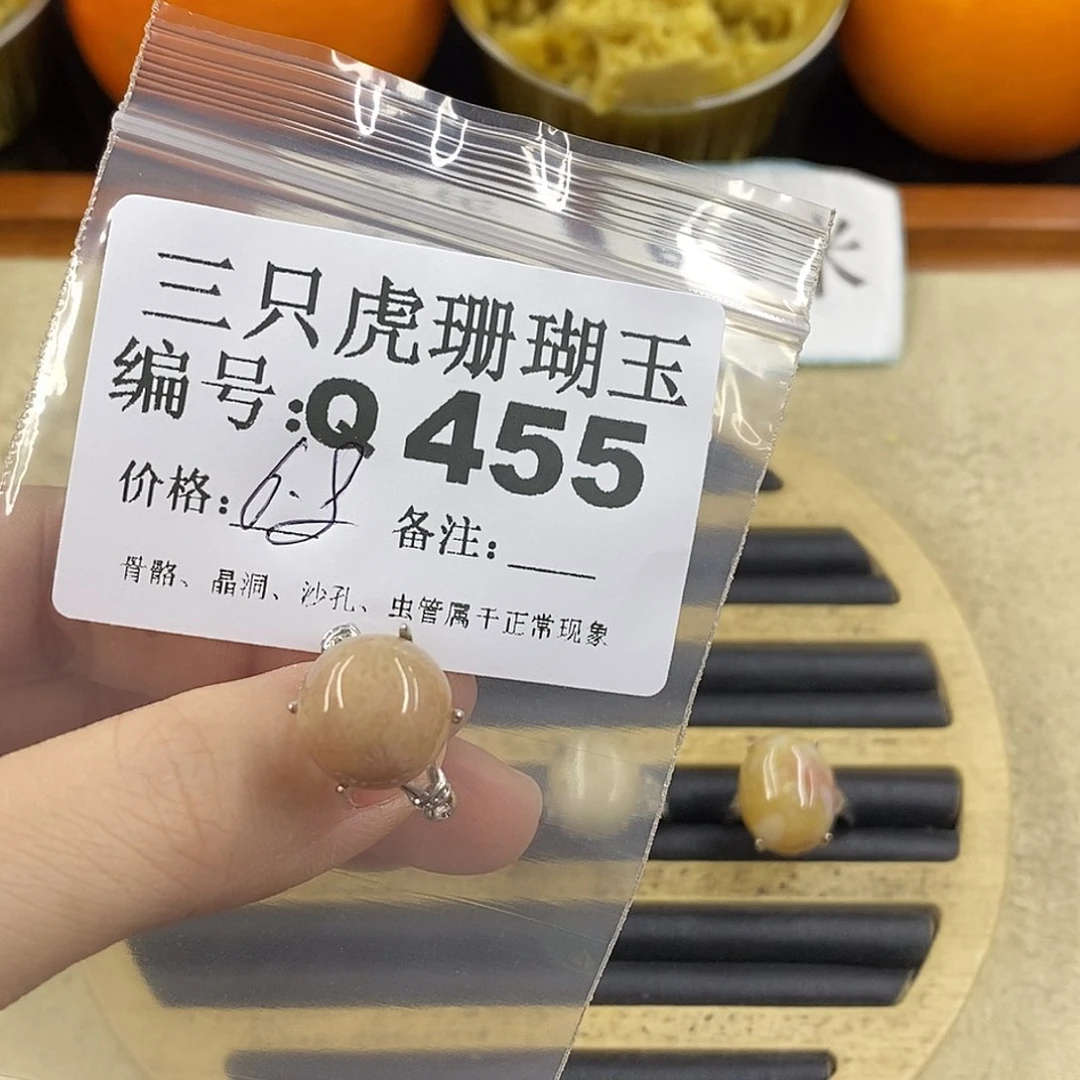硅化珊瑚（珊瑚玉）1未镶嵌别**婆