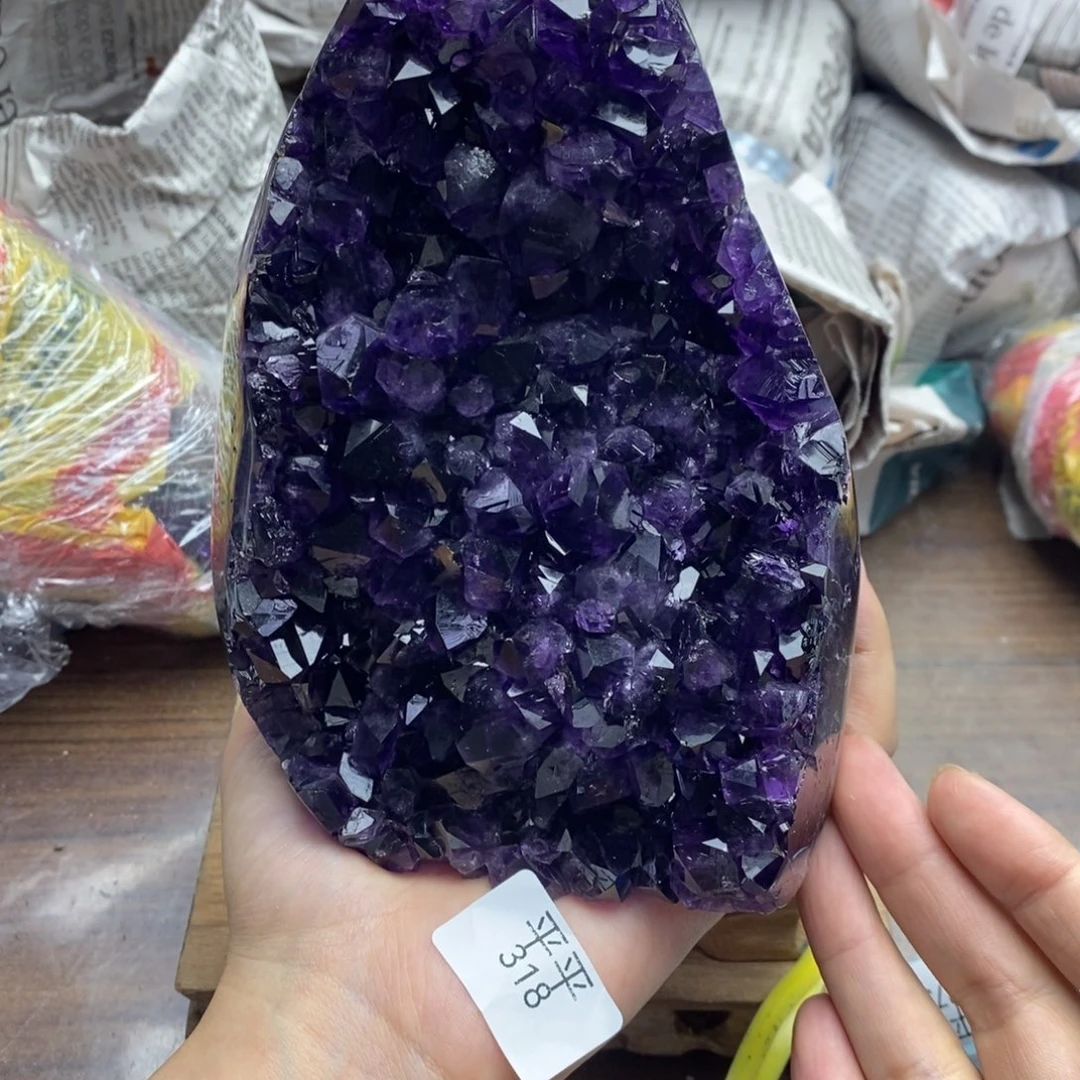 紫晶珠宝半成品未镶嵌