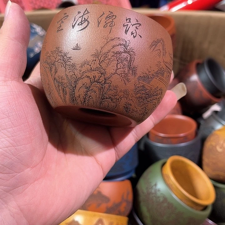 茶杯紫砂全手工紫砂主人杯