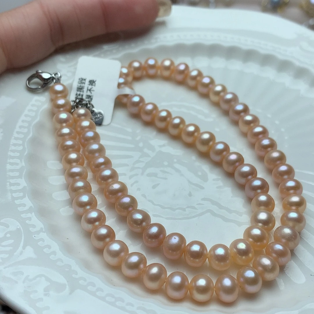 淡水珍珠6-7未镶嵌a68项链