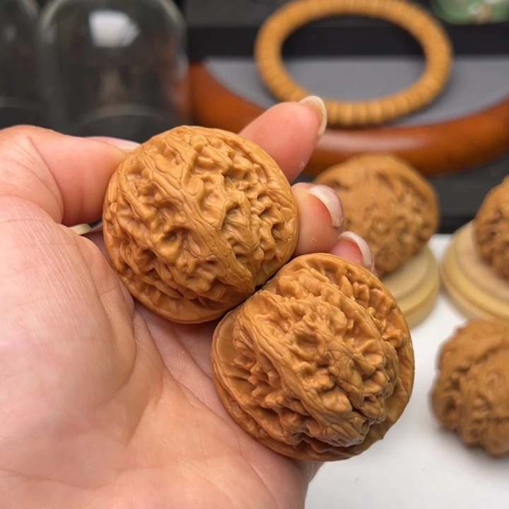 文玩核桃把件老***坊静红锦鲤下播福利