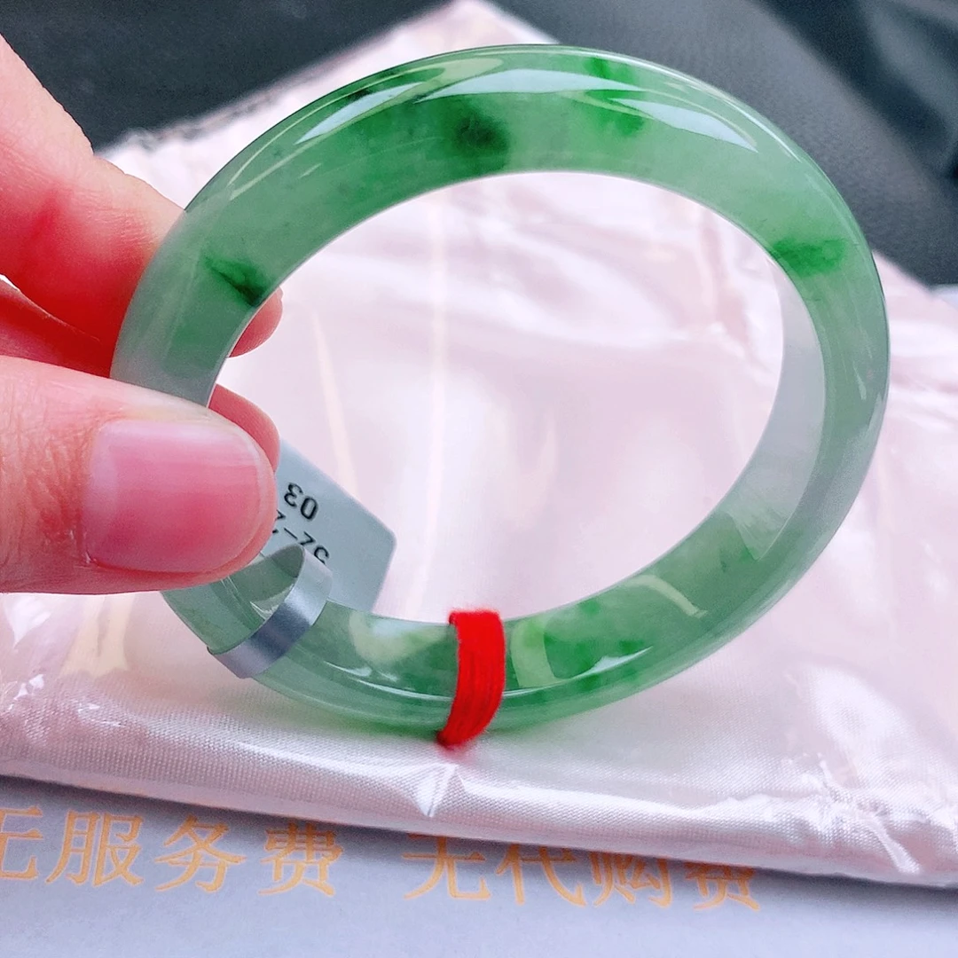 翡翠未镶嵌手镯缅甸天然a货翡翠手镯